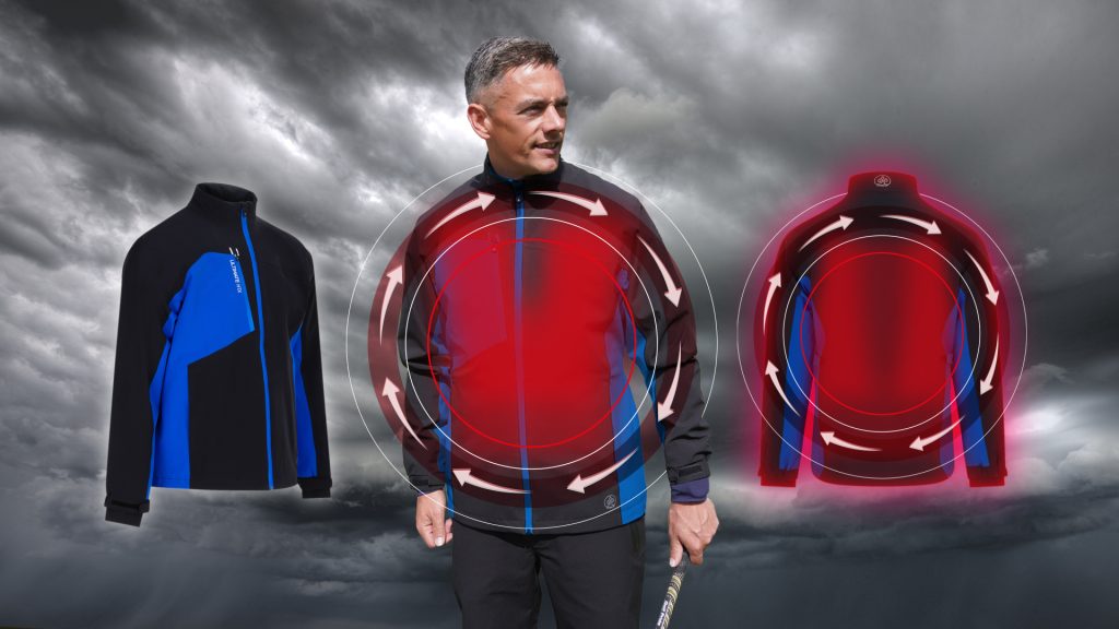 Ultimate HTX is a ProQuip rain jacket that recycles body heat for better performance