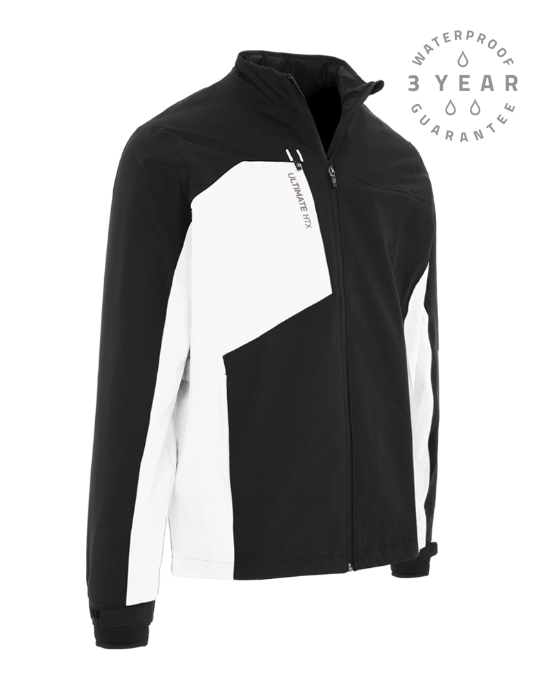 ProQuip Ultimate HTX waterproof golf jacket with a three year guarantee